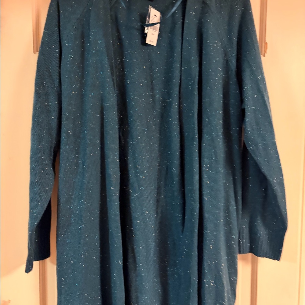 Lane Bryant Teal Cardigan Sweater